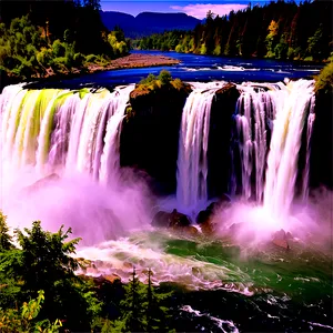 Spectacular Snoqualmie Falls PNG Hvy PNG