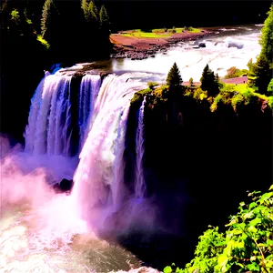 Spectacular Snoqualmie Falls PNG Vou55 PNG