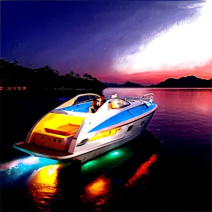 Speed Boat Night Cruise PNG 47 PNG