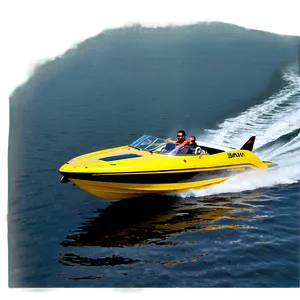 Speed Boat On Water Png Kow PNG image