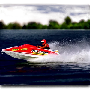 Speed Boat Racing Png 06282024 PNG image