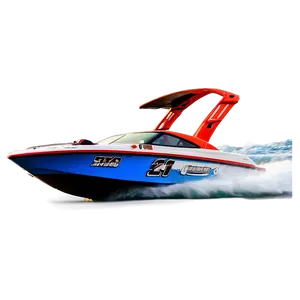 Speed Boat Wakeboarding PNG Sye