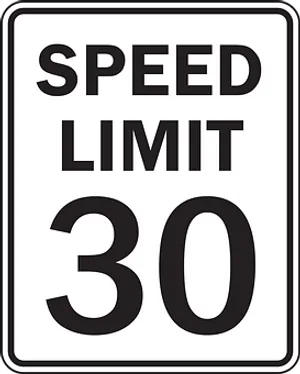 Speed Limit30 Sign PNG image