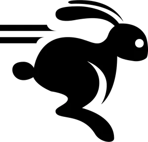 Speedy Rabbit Silhouette PNG