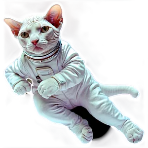 Sphynx Cat Astronaut Outer Space PNG Pjx