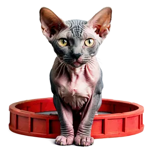 Sphynx Cat In A Box PNG 06292024