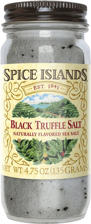 Spice Islands Black Truffle Salt PNG