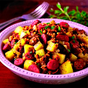 Spiced Pear And Sausage Stuffing PNG Gpq PNG