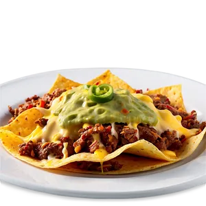 Spicy Beef Nachos Delight Png 06122024 PNG image