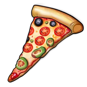 Spicy Cartoon Pizza Png 06272024 PNG image