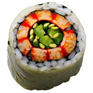 Spicy Crab Sushi Roll Png 06282024 PNG image