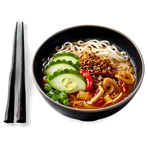 Spicy Miso Ramen Bowl PNG 06212024