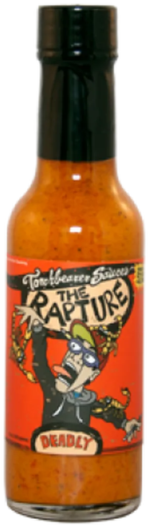 Spicy Rapture Hot Sauce Bottle PNG