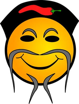 Spicy Smiley Face Emoji PNG image