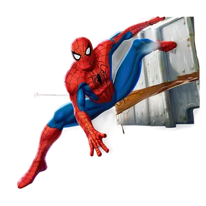 Spider Man Classic Artwork Png Qpl80 PNG image