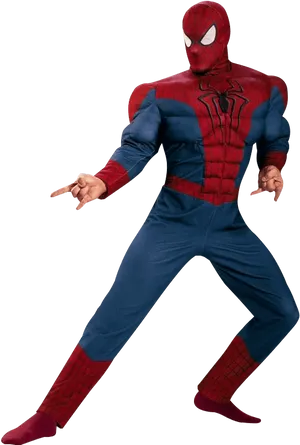 Spider Man Pose Action PNG image