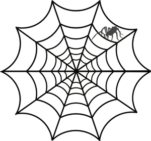 Spider Webwith Spider Graphic PNG image