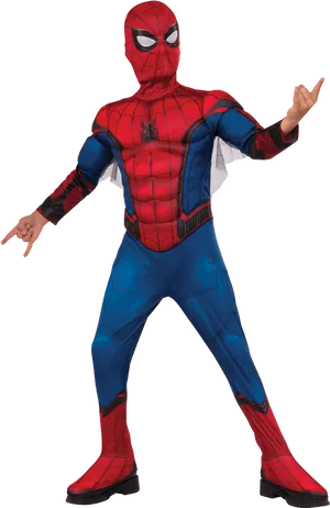 Spiderman Costume Pose PNG image