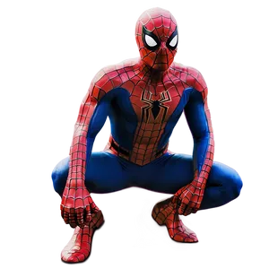 Spiderman Crouching Transparent PNG Gdf71 PNG