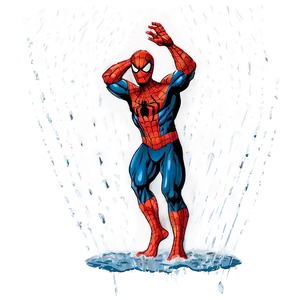 Spiderman In Rain PNG 40