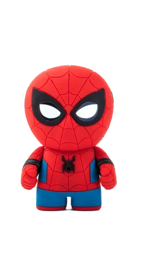 Spiderman Plush Toy Black Background PNG image