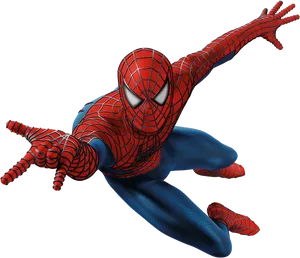 Spiderman Swinging Action Pose