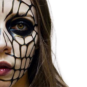 Spiderweb Makeup Closeup PNG