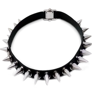 Spiked Choker For Music Festival PNG 06282024