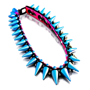 Spiked Choker In Bright Colors PNG Lwj33 PNG
