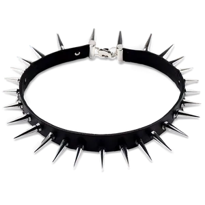 Spiked Choker In Matte Black PNG Cns38 PNG
