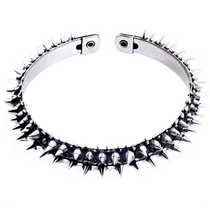 Spiked Choker In Metallic Finish PNG Cot29 PNG