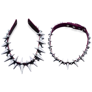 Spiked Choker With Adjustable Size PNG 06282024 PNG