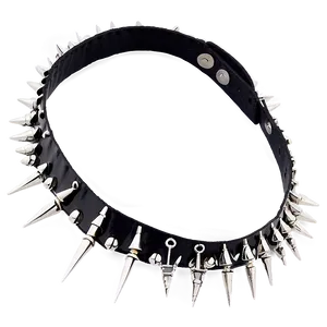 Spiked Choker With Beaded Detail PNG 06282024 PNG