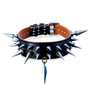 Spiked Choker With Buckle Closure PNG Epk43 PNG