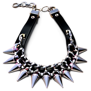 Spiked Choker With Chains Png Mvq42 PNG image