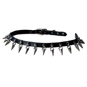 Spiked Choker With Charms Png 06282024 PNG image