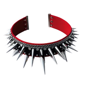 Spiked Choker With Lace Detail PNG 51