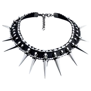 Spiked Choker With Lace Detail PNG Wco79 PNG