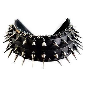 Spiked Choker With Multilayer Design PNG Scx52 PNG