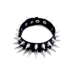 Spiked Choker With Velvet Band PNG Jnj