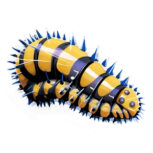 Spiky Caterpillar Danger PNG 05232024 PNG