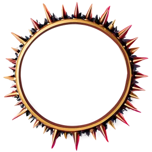 Spiky Circle Frame PNG Nwn PNG