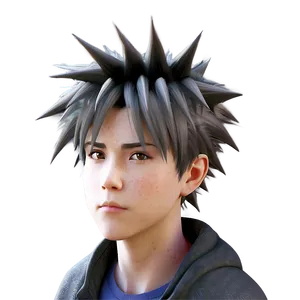 Spiky Hair Anime Character PNG 82 PNG