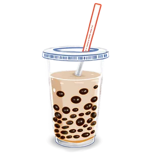 Spilled Boba Tea Png 05242024 PNG image