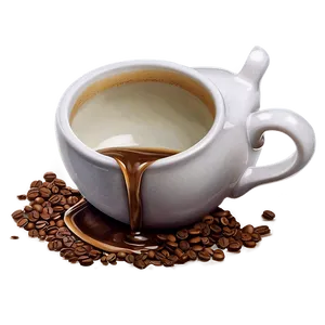 Spilled Coffee Cup PNG Yxd3 PNG