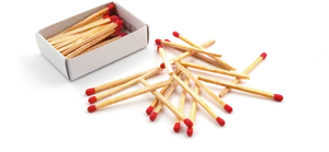 Spilled Matchsticks Box PNG image