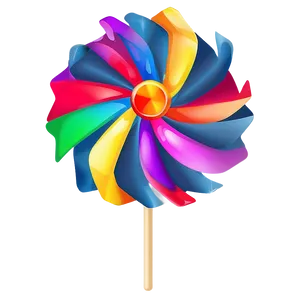 Spinning Pinwheel Clipart PNG 87