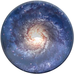 Spiral Galaxy Center View PNG image