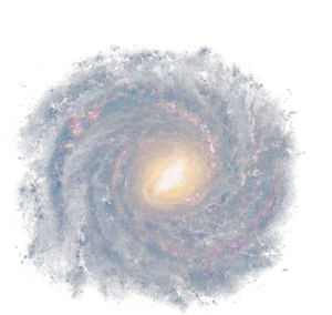 Spiral Galaxy Cosmic Beauty PNG image