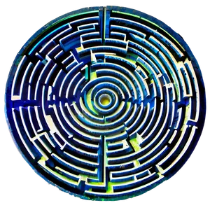 Spiral Labyrinth Maze PNG 05232024